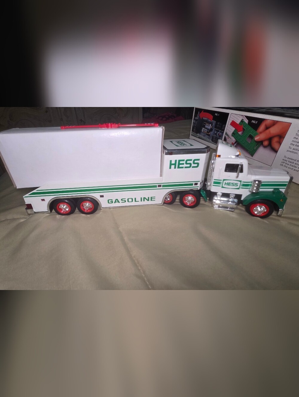 1995 Hess Truck & Helicopter With Original Box